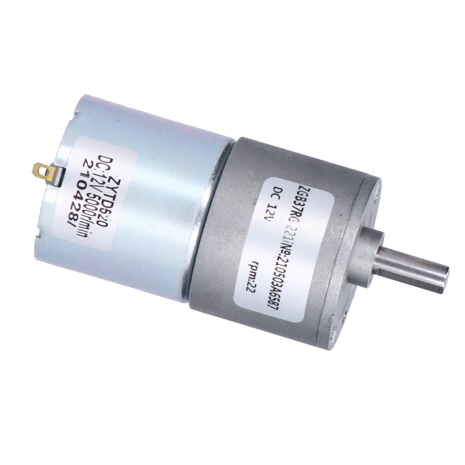 KL-1500 Gear Motor,Long Shaft High Temperature Motor with Cooling Fan DIY Machine Engine Accessory