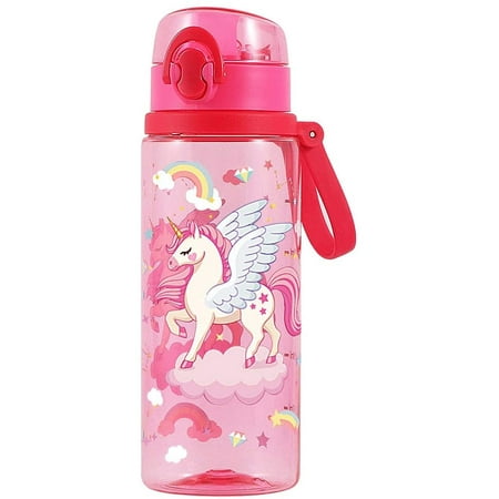 CPDD Cute Water Bottle for School Kids Girls, Soft Silicone Spout & BPA ...