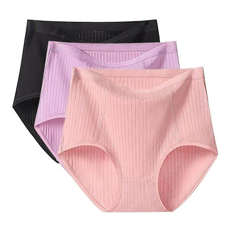 Ukumplol Womens Briefs Womens Underwear Underpants for Women 3 Women s Plus Size Briefs Xl 6xl High Waisted Briefs Ladies Underwear Full Coverage Multipack Womens Panties Black 5XL