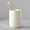 Beige, variant on Toothbrush Holders for Bathrooms - 2 Cups Ceramic Toothbrush Toothpaste Holders Set, White Bathroom Tumbler Cups Reusable Toothbrush Mouthwash Cup, Bathroom Counter Organizer