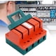 thumbnail image 2 of 4p Cuchillo de tiro único Interruptor de seguridad Conexión de terminal Desconexión Interruptor de cuchillo 100a Ac380v para interruptores de alimentación. Afortunado Sencillez, 2 of 5