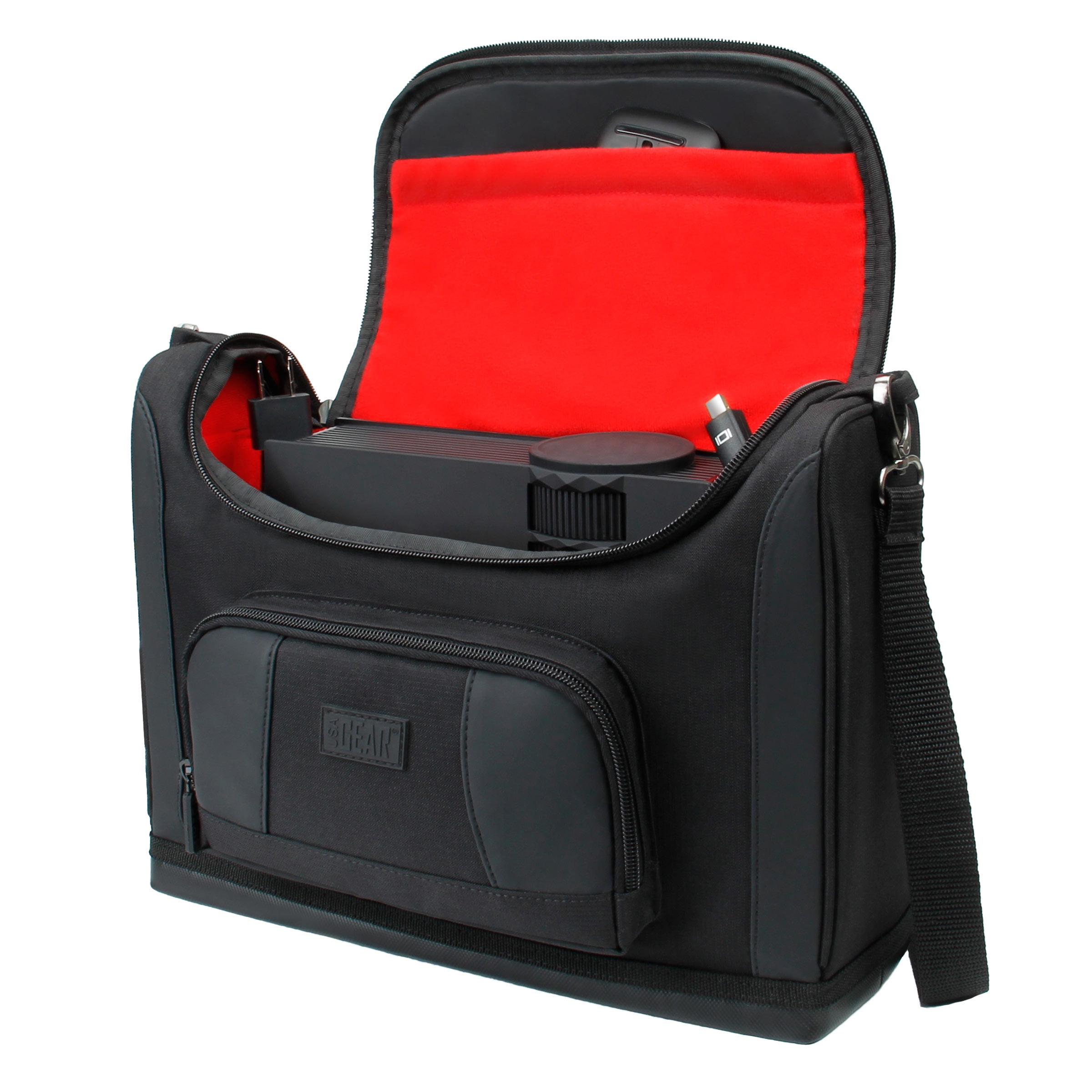 Portable Projector Bag Shoulder Hand Carrying Case for Business Travel Laptop 