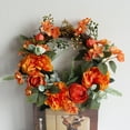 thumbnail image 3 of Famyfamy Simulation Pfingstrose Blumenkranz Flower Artificial Wreath Wald Kranz Home Decor Künstliche Waldgirlande Door Hangs, 3 of 12