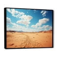thumbnail image 2 of Designart "Sahara's Arid Horizon" Landscapes Framed Wall Art - Global Brown Desert Living Room Framed Canvas Art, 2 of 6
