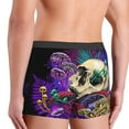 thumbnail image 5 of Fotbe Mushrooms and Skull Men’s Total Support Pouch Boxer Briefs, X-Temp Cooling, Moisture-Wicking Underwear, Regular, Long-leg and Trunk-Medium, 5 of 9