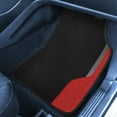 thumbnail image 4 of FH Group Color-Block Carpet Liners Non-Slip Car Floor Mats with Faux Leather Accents - Full Set, 4 of 6