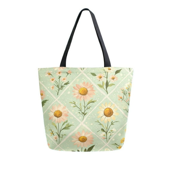 DIXRUYEE Tote Bag Women Weekender Travel Bag Shoulder Handbag Floral Mosaic Printed