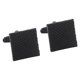 thumbnail image 5 of Gemelos cuadrados,Gemelos cuadrados pulidos grabados para hombres,Gemelos de manga de camisa negra Gemelos de camisa,Botones de esmoquin para camisa Accesorios de joyería,Camisas con, 5 of 8