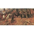 thumbnail image 2 of Russell, Charles Marion 14x9 White Modern Wood Framed Museum Art Print Titled - The Hold Up, 2 of 4
