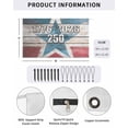 thumbnail image 2 of 4th of July RV Awning Sun Shade Screen 9'X15.3' 250th Anniversary Mesh Sunscreen Patriotic Star Wood Grain Awning Shade Screen with Zipper UV Blocker Completed Kits for RV Motorhome Camper Trailer, 2 of 7