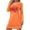 Orange, variant on Taqqpue Valentines Nightgowns for Women Crew Neck Night Shirt Soft Sleepwear Heart Printed Cotton Night Gown Long Sleeve Sleepshirts