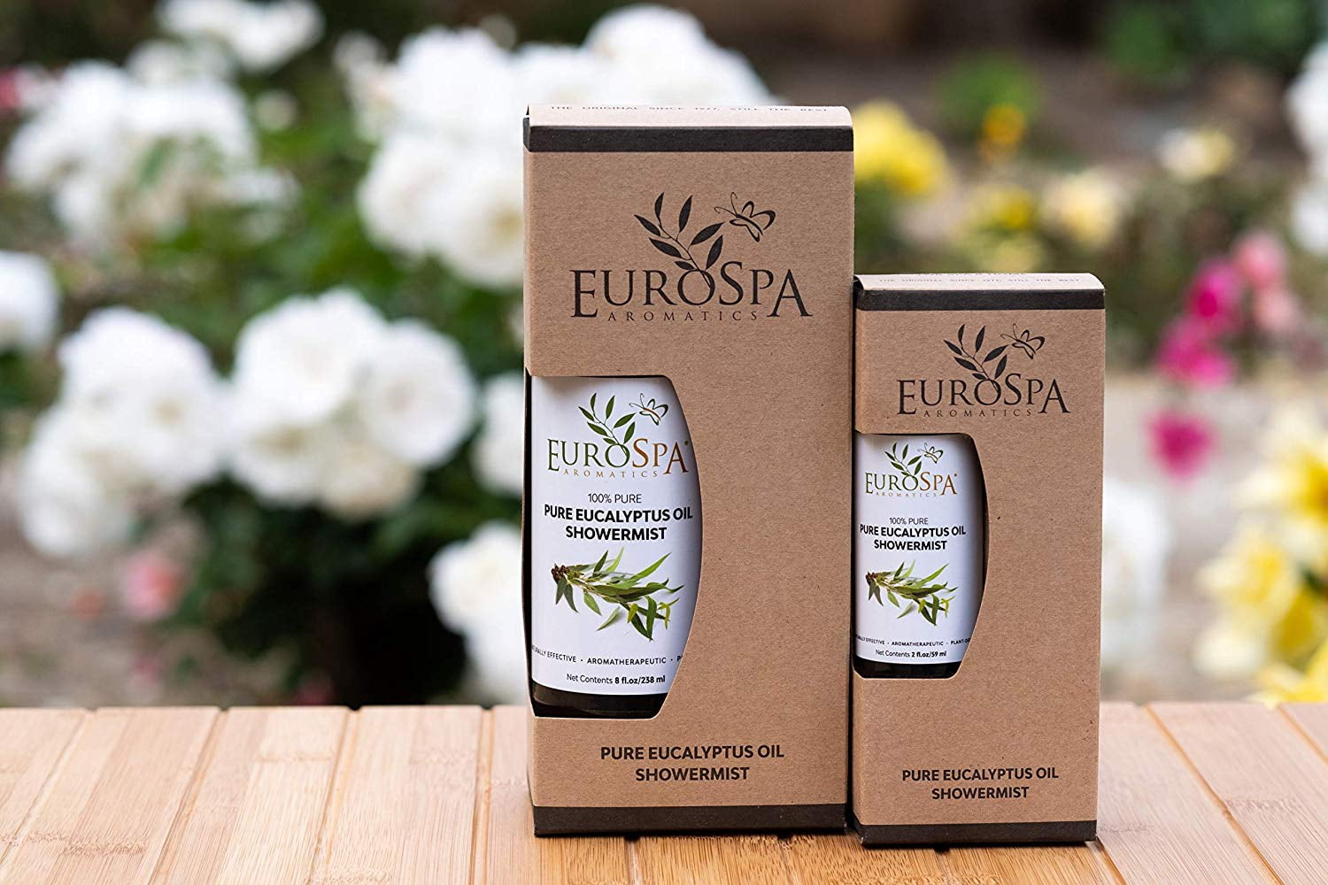 EuroSpa Aromatics Pure Eucalyptus Oil ShowerMist and Steam Room Spray, All-Natural Premium Aromatherapy Essential Oils - 8 oz