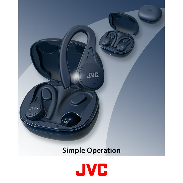 JVC Sport True Wireless Earbuds Headphones, Lightweight and Compact, Long  Battery Life (up to 30 Hours), Sound with Neodymium Magnet Driver, Water  Resistance (IPX5) - White 