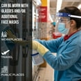 thumbnail image 2 of Bison Life Safety Face Shield, Full Face Coverage Pack of 10, 2 of 9