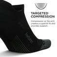 thumbnail image 2 of Feetures Elite Max Cushion No Show Tab Ankle Socks - Sport Sock with Targeted Compression - Black, XL (1 Pair), 2 of 5