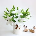 thumbnail image 4 of Lily Artificial Flower Arrangement Latex Artificial Flowers For Bouquet Wedding, 4 of 9