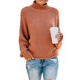 thumbnail image 4 of Suéter de mujer de gran tamaño Yuyangstore Naranja, 4 of 6