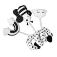 thumbnail image 3 of Juguete de peluche en espiral con forma de animal de dibujos animados para bebé, para recién nacido, color blanco y negro, para asiento de coche, cochecito, sonajeros colgantes, tipo 1, 3 of 14