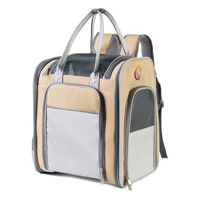 Mochila expandible de malla para gato, Transportín para mascotas al aire libre, perros pequeños, cachorros, gatitos, gran capacidad, accesorios de bolsos