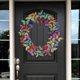 thumbnail image 4 of Meuva Hermosas mariposas para la decoración de la puerta de primavera Jardín Decorativo Corona de mariposas Corazón Puerta para puerta de entrada exterior Coronas suculentas para puerta de entrada, 4 of 8