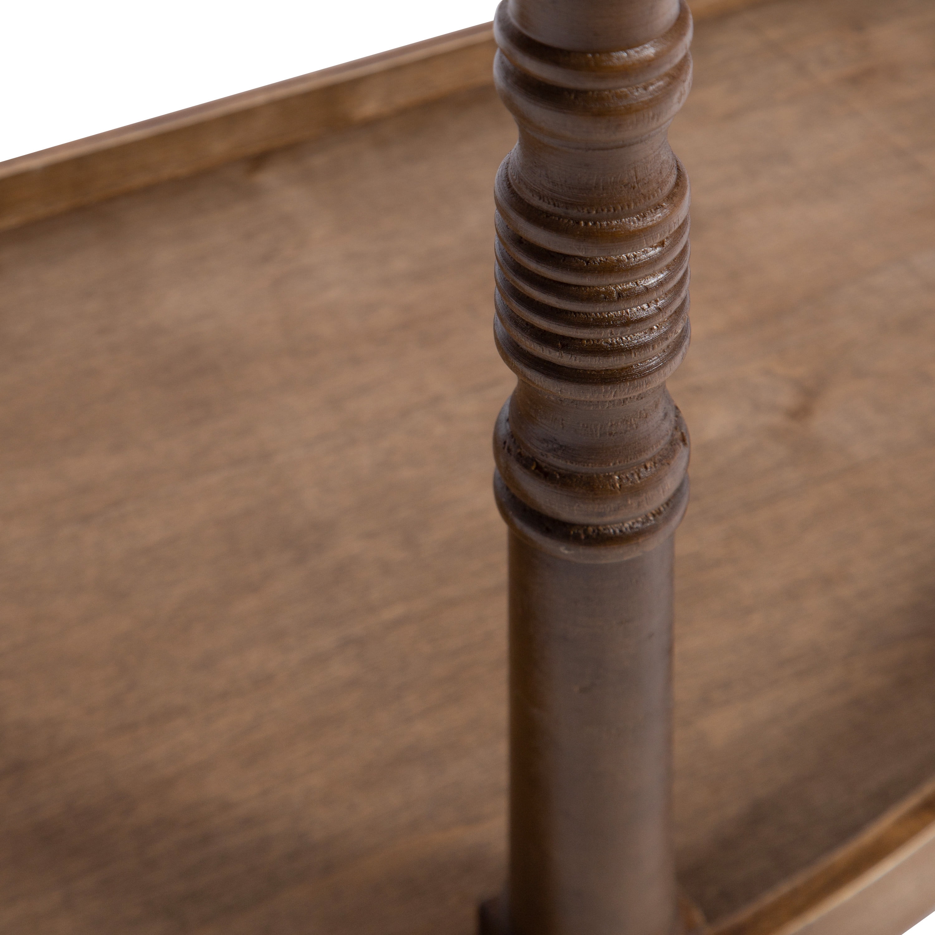 Kate and Laurel Bellport Farmhouse Console Table, 30 x 14 x 30, Rustic Brown, Vintage Entryway Table