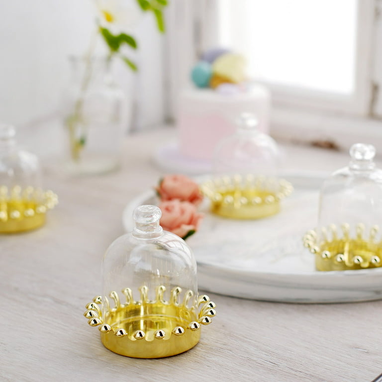  Fillable Gold Crown with Pouch Crown Party Favor with Dome  Crown Table Centerpiece Decorative Crown Candy Storage Boxes Golden Crown  Candy Containers for Baby Shower Birthday Party Favors (40) : Home