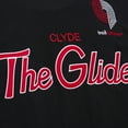 thumbnail image 4 of Men's Mitchell & Ness Clyde Drexler Black Portland Trail Blazers Premium Nickname T-Shirt, 4 of 6