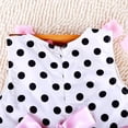 thumbnail image 4 of LIJCC Girls' Sleeveless Polka Dot Dress - Flower-Accented Belt Detail - Cute Design - Ideal for Casual Outings, Playdates & Special Occasions, 4 of 9