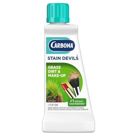 Carbona Stain Devils® #6 | Grass, Dirt & Make-Up | Professional Strength Laundry Stain Remover | Multi-Fabric Cleaner | Safe On Skin & Washable Fabrics | 1.7 Fl Oz, 1 Pack