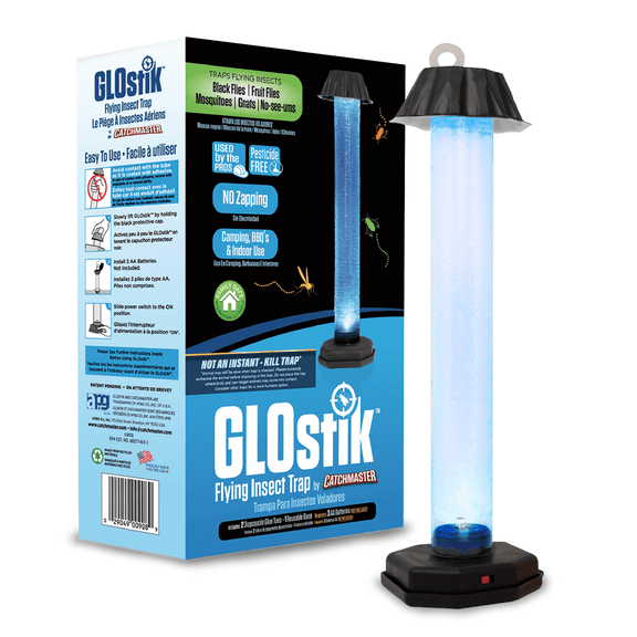 Catchmaster Glostik Flying Insect Trap, Indoor & Outdoor LED Light Mosquito & Fly Trap