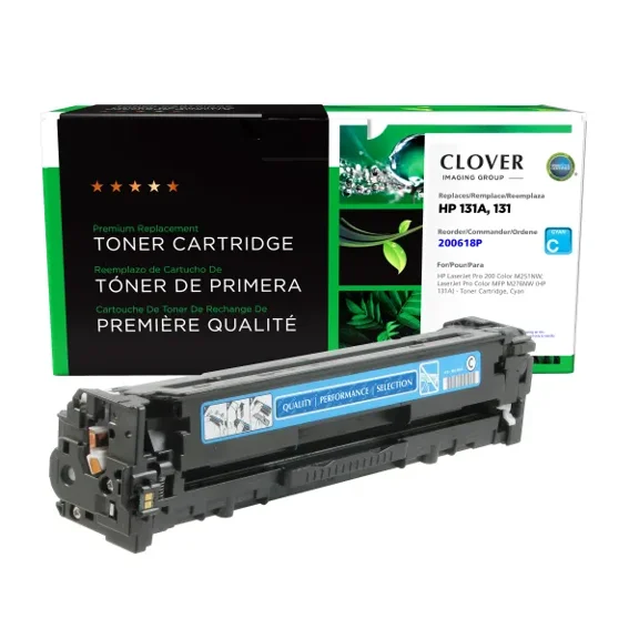 Remanufactured Clover Imaging Cyan Toner Cartridge compatible with HP 131A (CF211A)