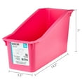 thumbnail image 2 of Pen+Gear Plastic Desktop Book Organizer Bin, Coral Passion, 9-Pack, 2 of 5