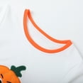 thumbnail image 5 of HILEELANG Toddler Boys Girls（12M-7T) WhitePumpkin Sweatshirt – Halloween & Thanksgiving Pullover Tops for Boys Girls, Cute Autumn Outfit, Sizes 12M, 5 of 7