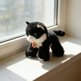 thumbnail image 4 of Leatfisat Cat Stuffed Animal 7.87" Realistic Kitten Plushies,For Soothing & Relaxation,Soft Plush Toys Gifts For Kids Black, 4 of 4