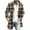 Khaki, variant on Herrnalise Mens Faux Fur Coat Winter Fashion Printed Slim Long Sleeve Single-breasted Woolen Trench Coat Tops Long Trench Coat Motorcycle Jakcet