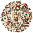 thumbnail image 2 of 35pcs Retro Angel Stickers Christmas Kids Stickers Gift Pack for Laptop Suitcase Fridge, 2 of 9