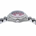 thumbnail image 5 of Pre-Owned Rolex Datejust 26MM 6916 Red Diamond Dial Diamond Bezel Stainless Steel Full Diamond Jubilee Bracelet, 5 of 9
