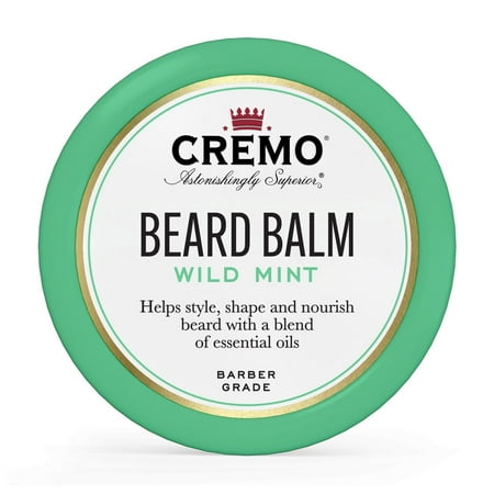Cremo Astonishingly Superior Styling Mint Blend Beard Balm, 2 oz