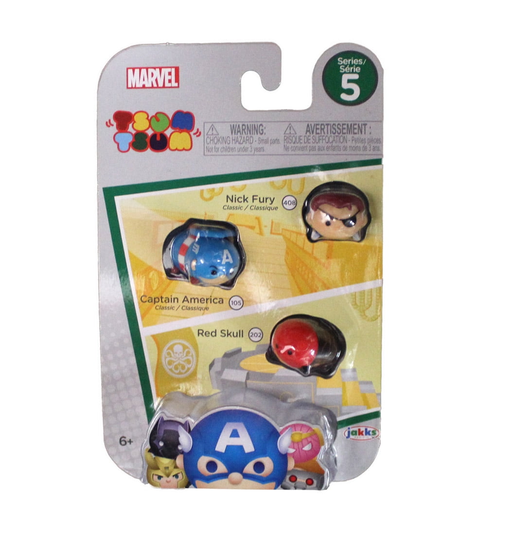 Marvel Tsum Tsum Mystery Stack Pack Series 4 Captain America Combat Figure NEW