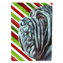 Neapolitan Mastiff Candy Cane Holiday Christmas House Flag