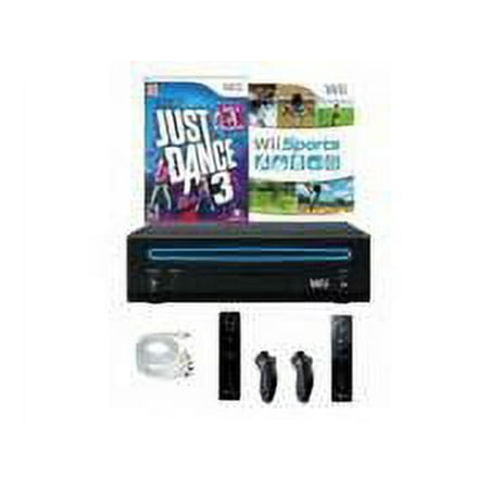 Restored Nintendo Wii Console with Just Dance 3 Wii Sports and 2 Controllers (Refurbished)