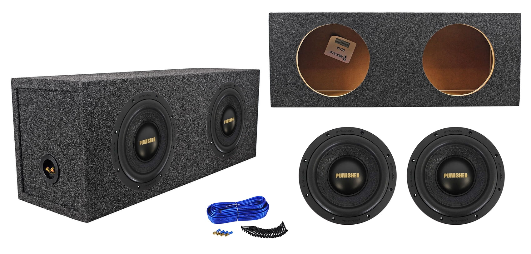 2) Rockville Punisher 10D2 10\