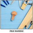 thumbnail image 3 of WRITWAA 5Pcs Solid Wood Graver Handles with Comfortable Grip for Woodworking and Sculpting Tools, 3 of 6