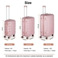 thumbnail image 4 of Hikolayae Rachel Collection Hardside Spinner Luggage Sets in Rose Gold, 3 Piece - TSA Lock, 4 of 9