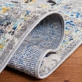 thumbnail image 4 of SAFAVIEH Madison Caden Floral Bordered Area Rug, Grey/Gold, 6'7" x 6'7" Round, 4 of 7