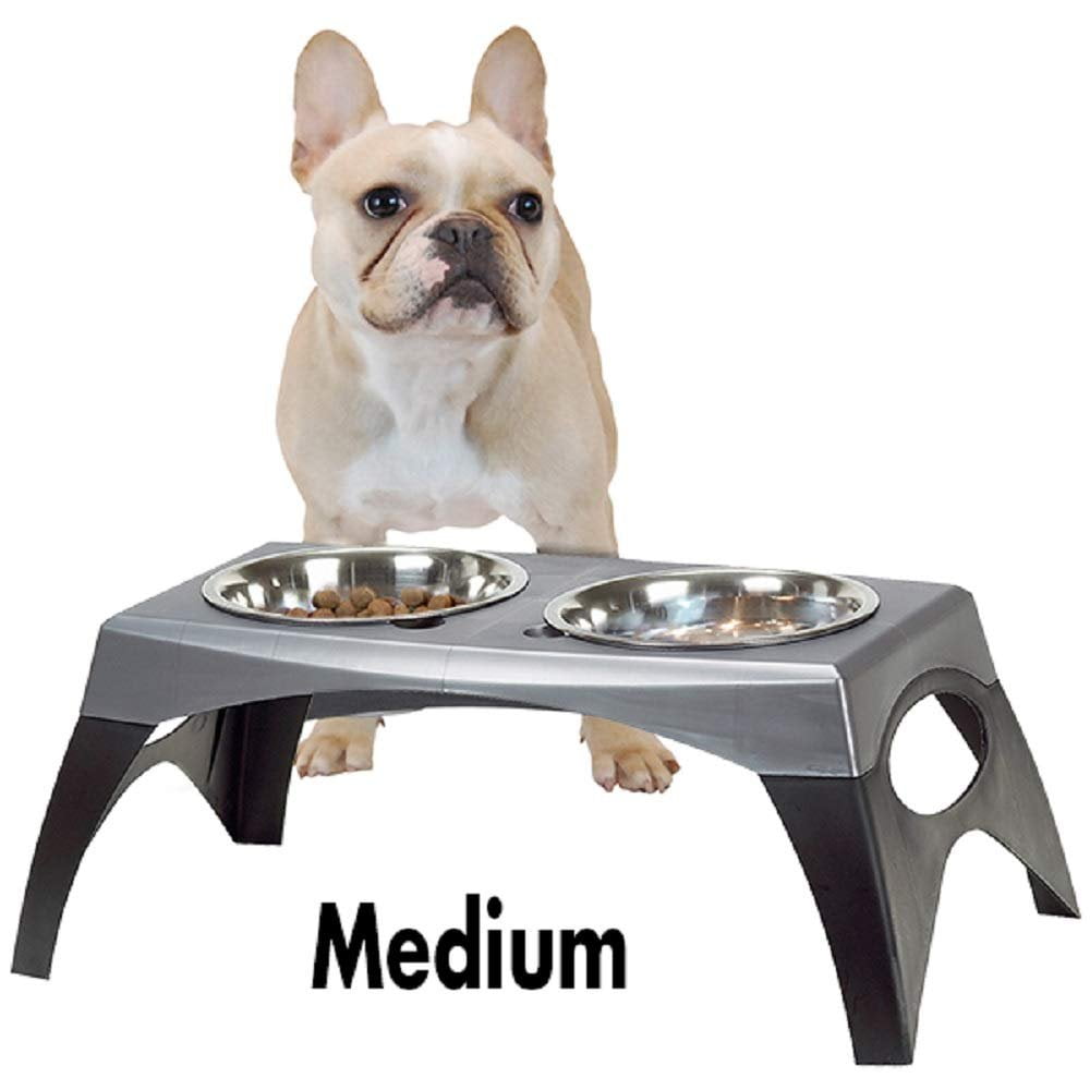 Bergan Pet Products Elevated Feeder Stormcloud