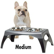 Bergan Pet Products Elevated Feeder Stormcloud