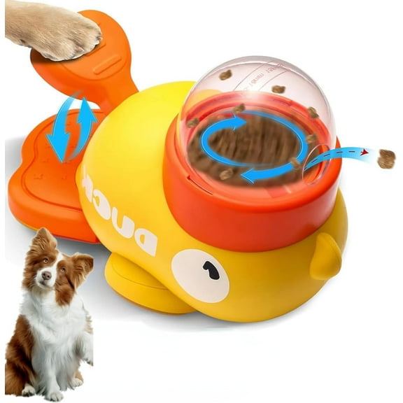 Cat Treat Slot Machine, Cat Dog Slot Machine Treat Dispenser Enrichment Toy, Interactive Duck Frenchie Toy, Duck Pet Feeder for Dogs & Cats, IQ Training and Exercise (1set)