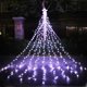 thumbnail image 1 of Cadena de lámpara Luces de cascada 317LEDs 8 modos árbol luz pentagrama árbol de Navidad luces decorativas de cascada luces de cadena de hadas para boda fiesta patio Eccomum Cadena de lámpara, 1 of 7