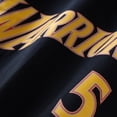 thumbnail image 4 of Men's Mitchell & Ness Baron Davis Navy Golden State Warriors Hardwood Classics Stitch Name & Number T-Shirt, 4 of 6